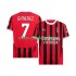 Camisola AC Milan Santiago Gimenez 7 Homem Equipamento Primeiro 2024-2025 Manga Curta